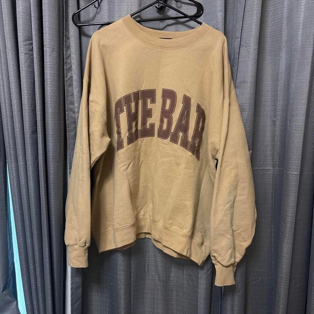 The-bar Men's Tan and Cream Sweatshirt